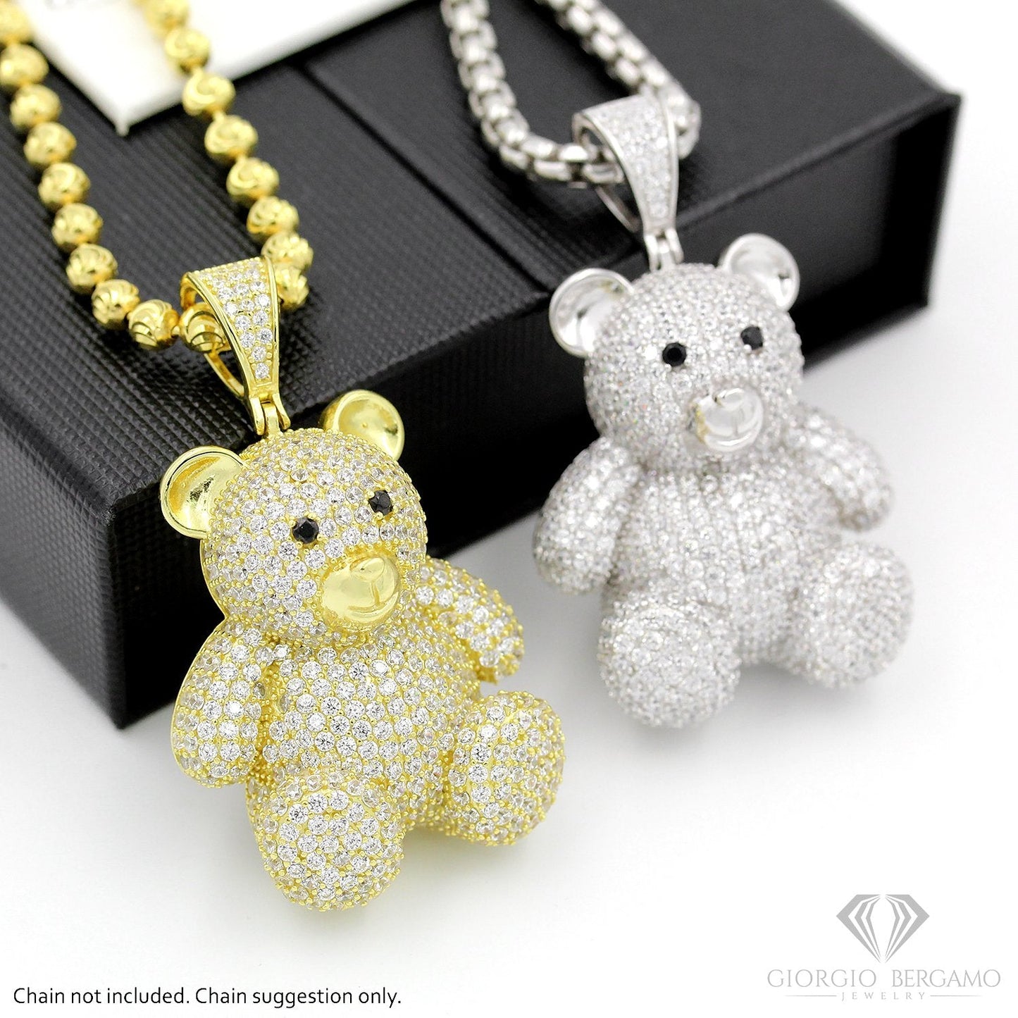 Fearless Woman Teddy Bear Necklace