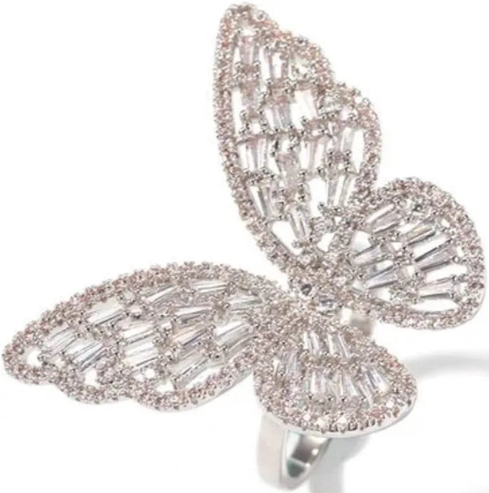Fearless Woman Butterfly Ring